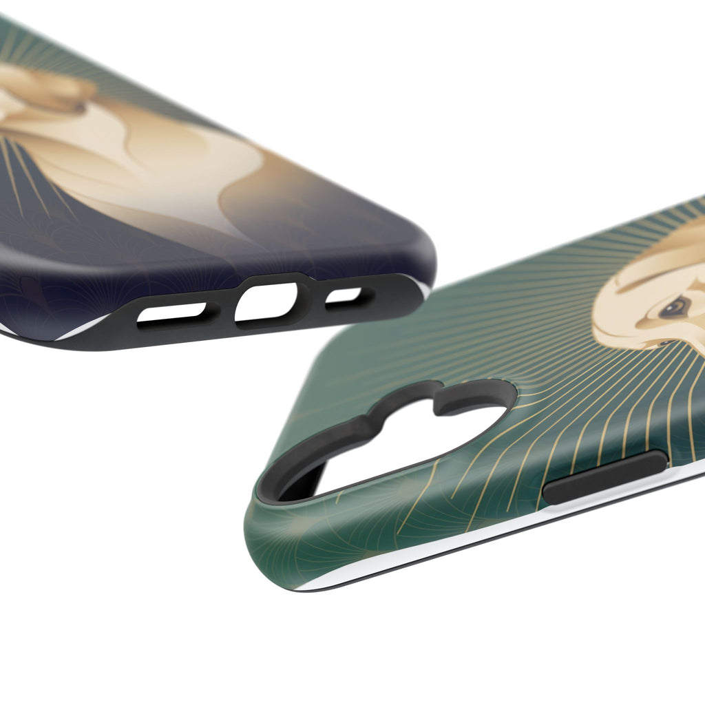 Art Deco Labrador Phone Case — Tough Magnetic Case with Wireless Charging
