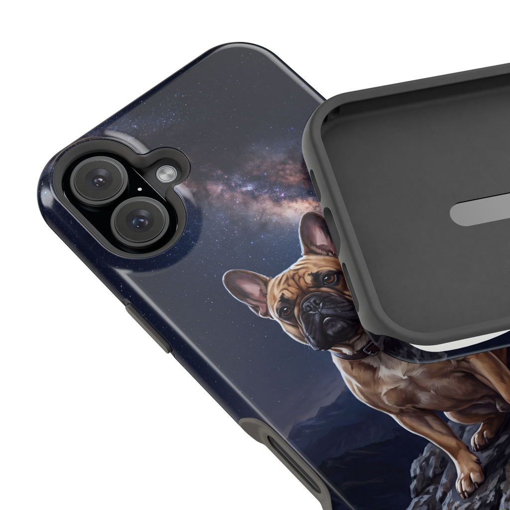 Personalized French Bulldog Starry Night Sky Phone Case — Wireless Charging Cover