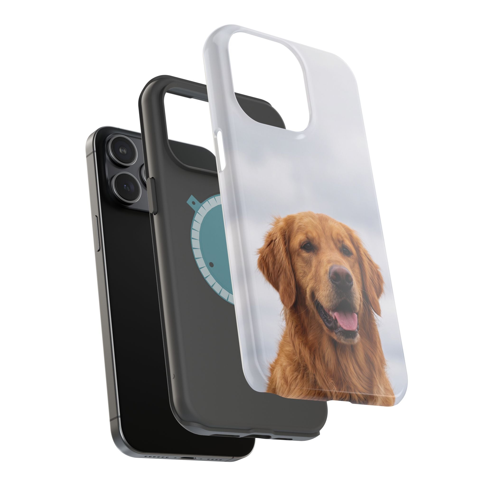 Golden Retriever Phone Case — Impact-Resistant Wireless Charging Cover