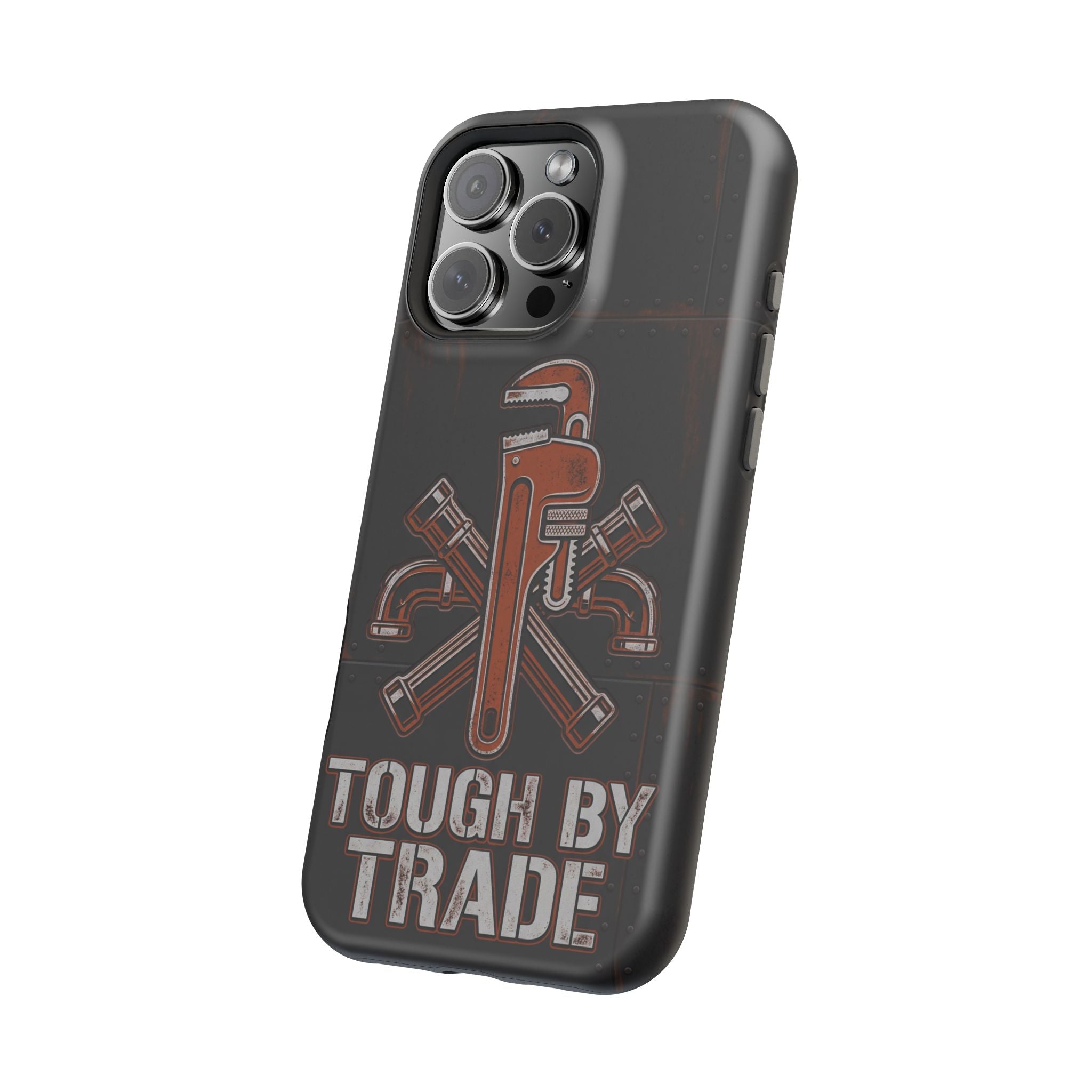 Tough By Trade Phone Case — Crossed Wrenches Wireless Charging Cover
