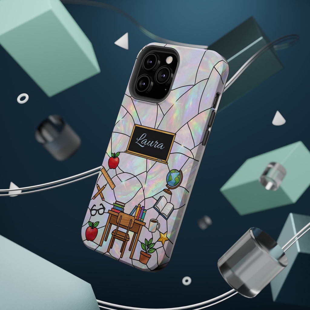 Personalized Teacher Phone Case — Impact-Resistant Wireless Charging Cover