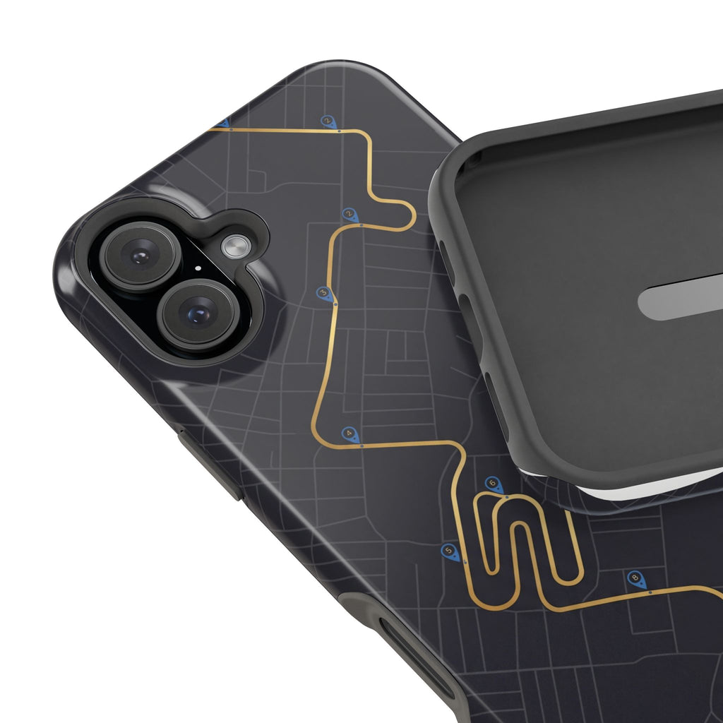 Paramedic/EMT Route Line Phone Case — Magnetic Wireless Charging Cover