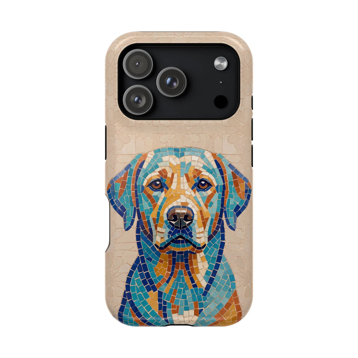 Colorful Labrador Art Phone Case — Tough Magnetic Case with Wireless Charging