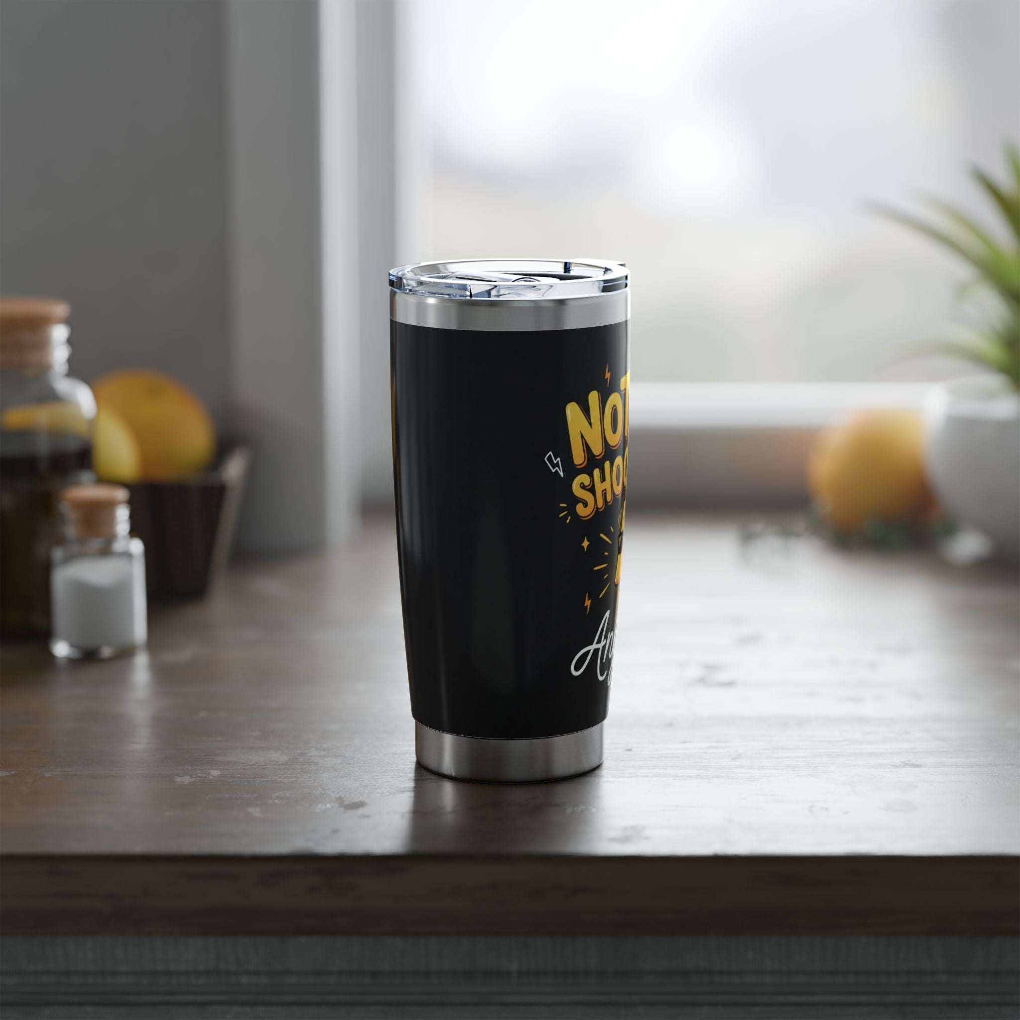 Funny Electrician Tumbler – "Nothing Shocks Me Anymore" Lightning Design 20 oz