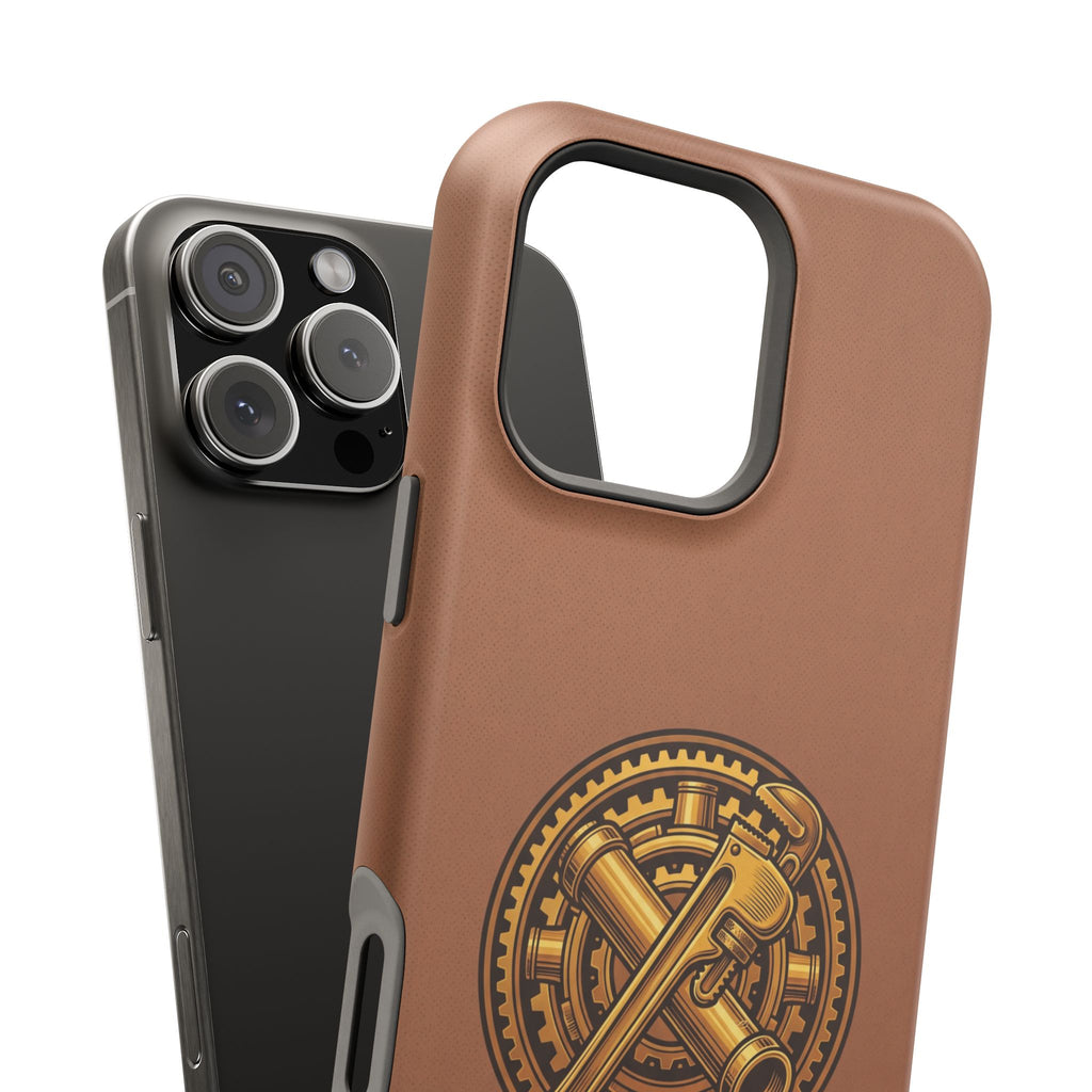 Plumber Born to Build Phone Case — Badge Wireless Charging Cover