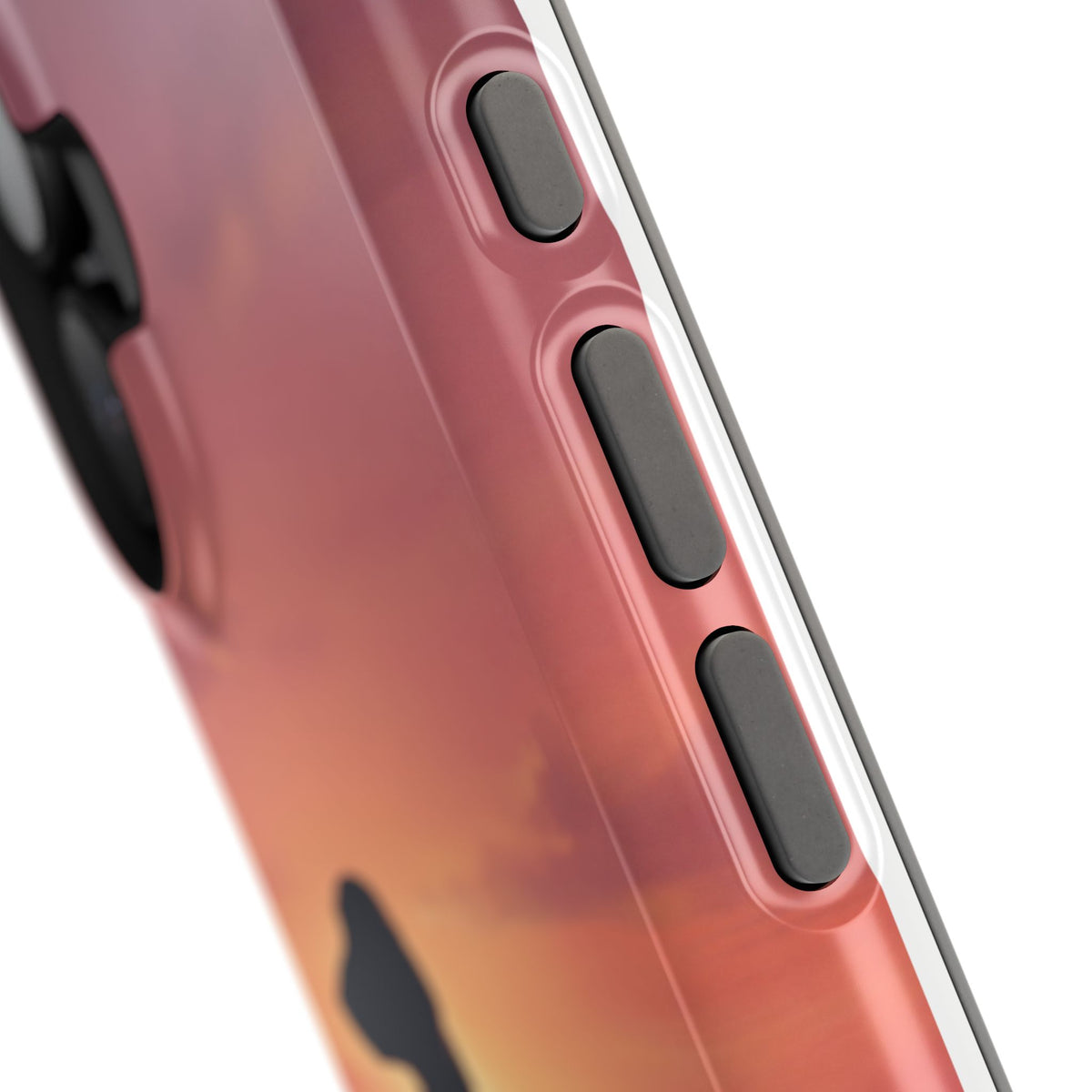 Personalized Dachshund Rooftop Sunset Phone Case — Wireless Charging Cover
