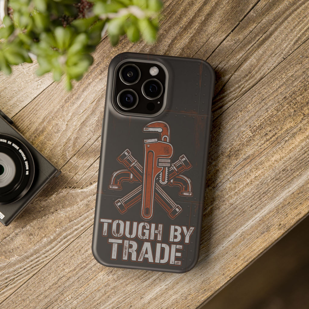 Tough By Trade Phone Case — Crossed Wrenches Wireless Charging Cover