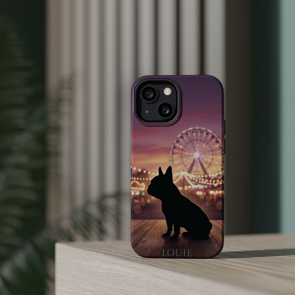 Personalized French Bulldog Carnival Nights Phone Case — Wireless Charging Cover