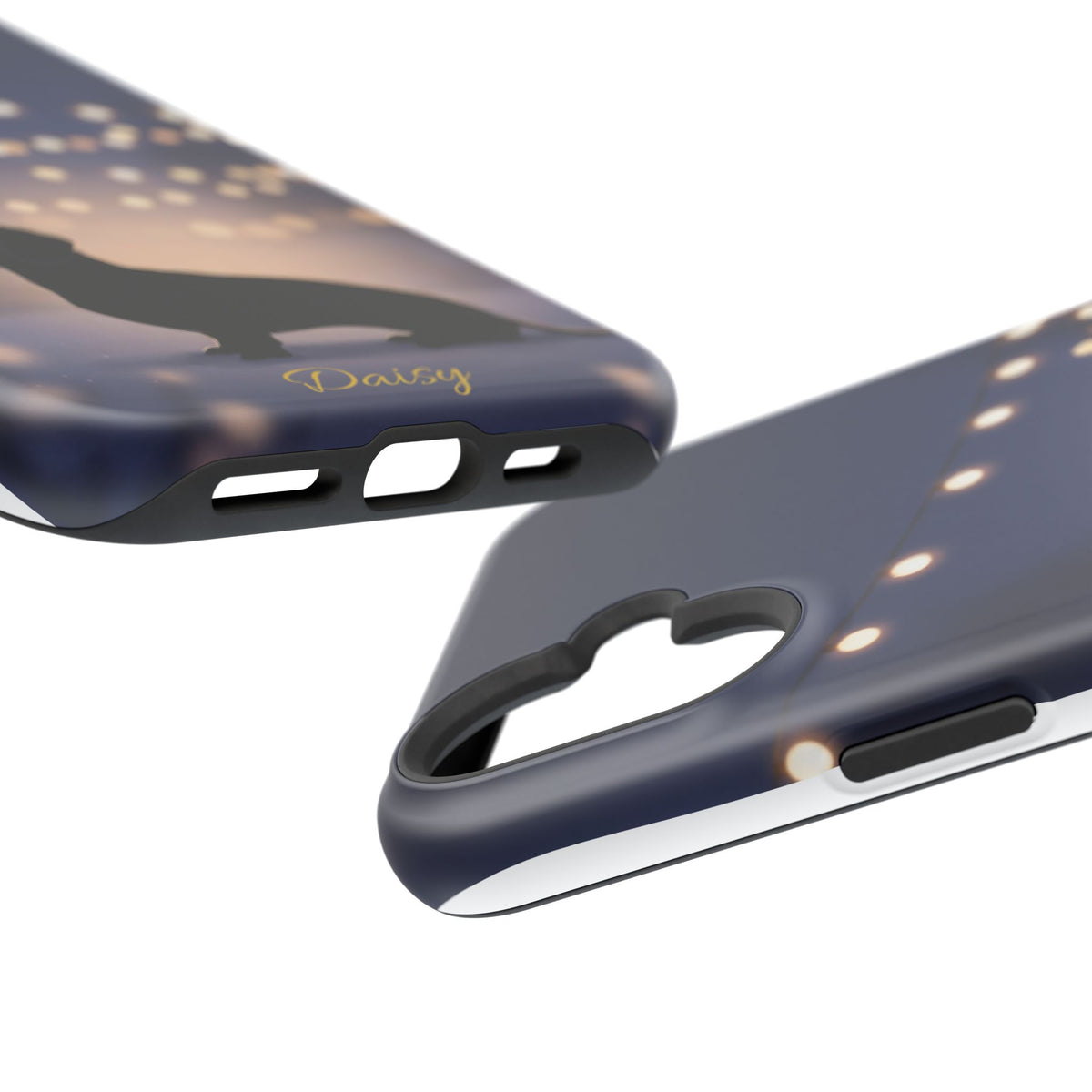 Personalized Dachshund Fairy Lights Phone Case — Wireless Charging Cover