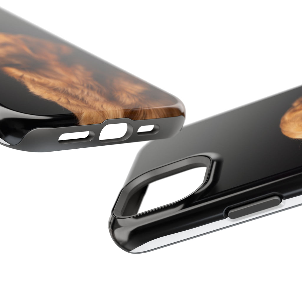Golden Retriever Portrait Phone Case — Impact-Resistant Wireless Charging Cover