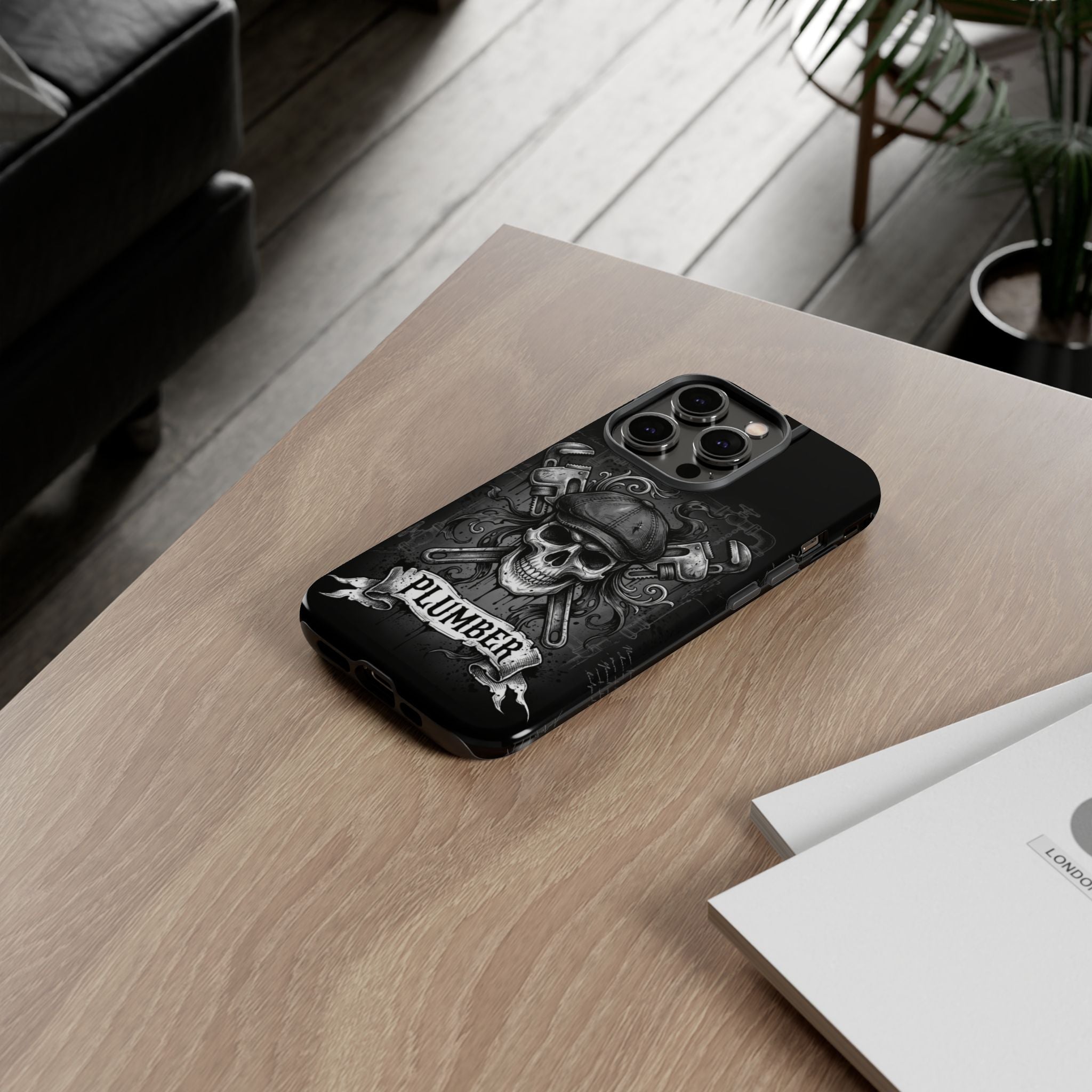 Gothic Skull Plumber Phone Case - Samsung & iPhone Series
