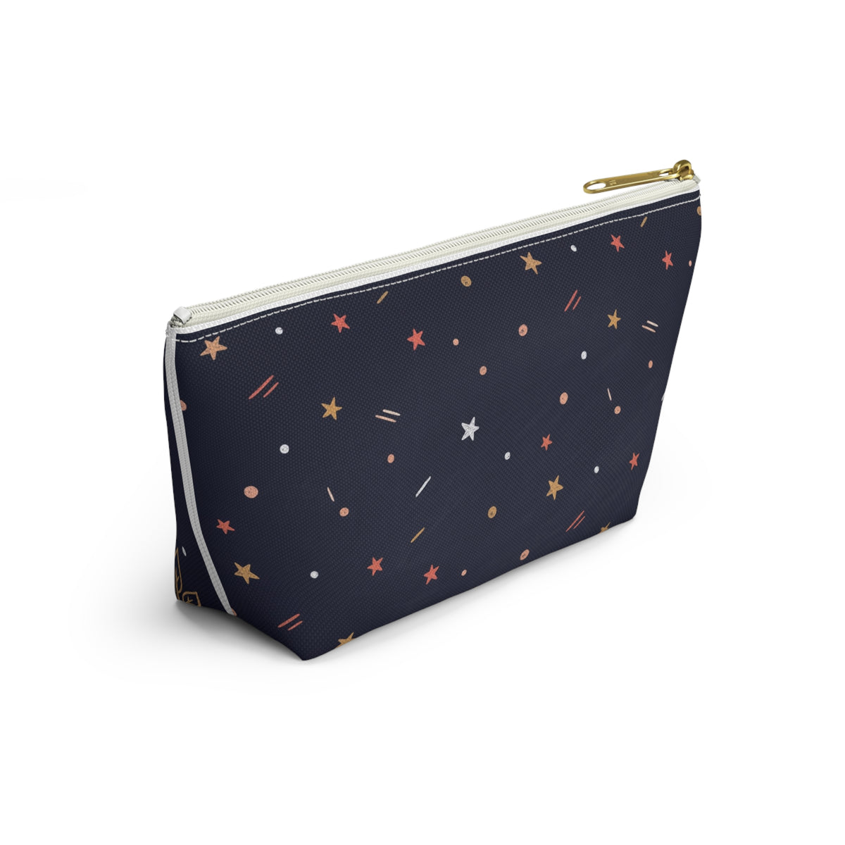 Teach Love Inspire Chalkboard Accessory Pouch — T-Bottom Zipper Bag