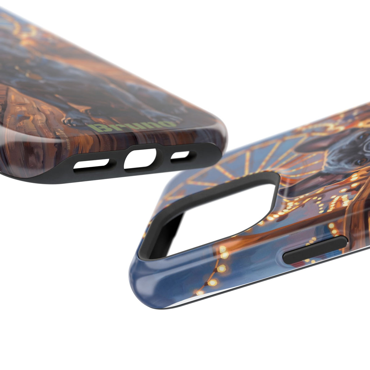 Personalized French Bulldog Pier Lights Phone Case — Wireless Charging Cover