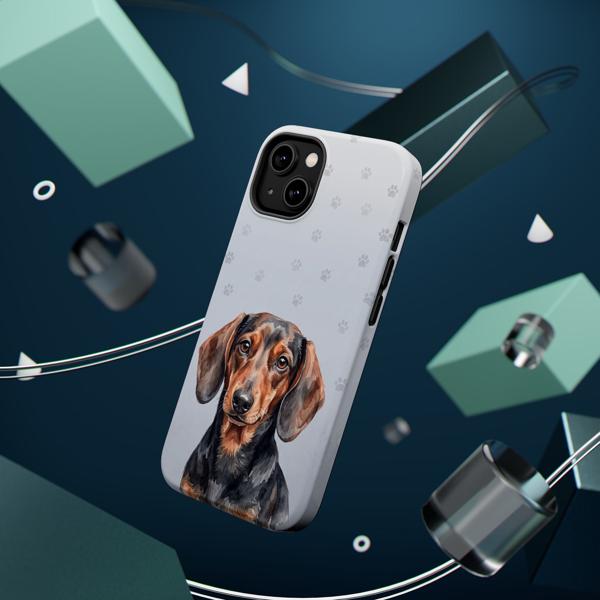 Dachshund Phone Case — Impact-Resistant Wireless Charging Cover