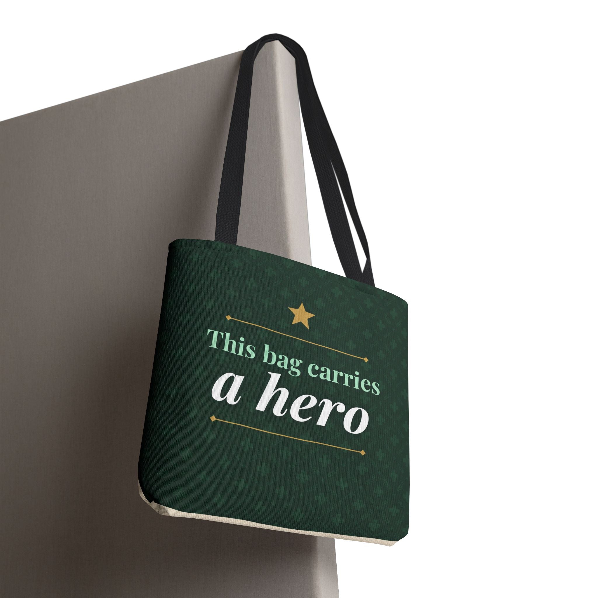 This Bag Carries a Hero Tote | Nurse Gift Tote Bag | Essential Worker Appreciation Gift | Premium Polyester Carry-All