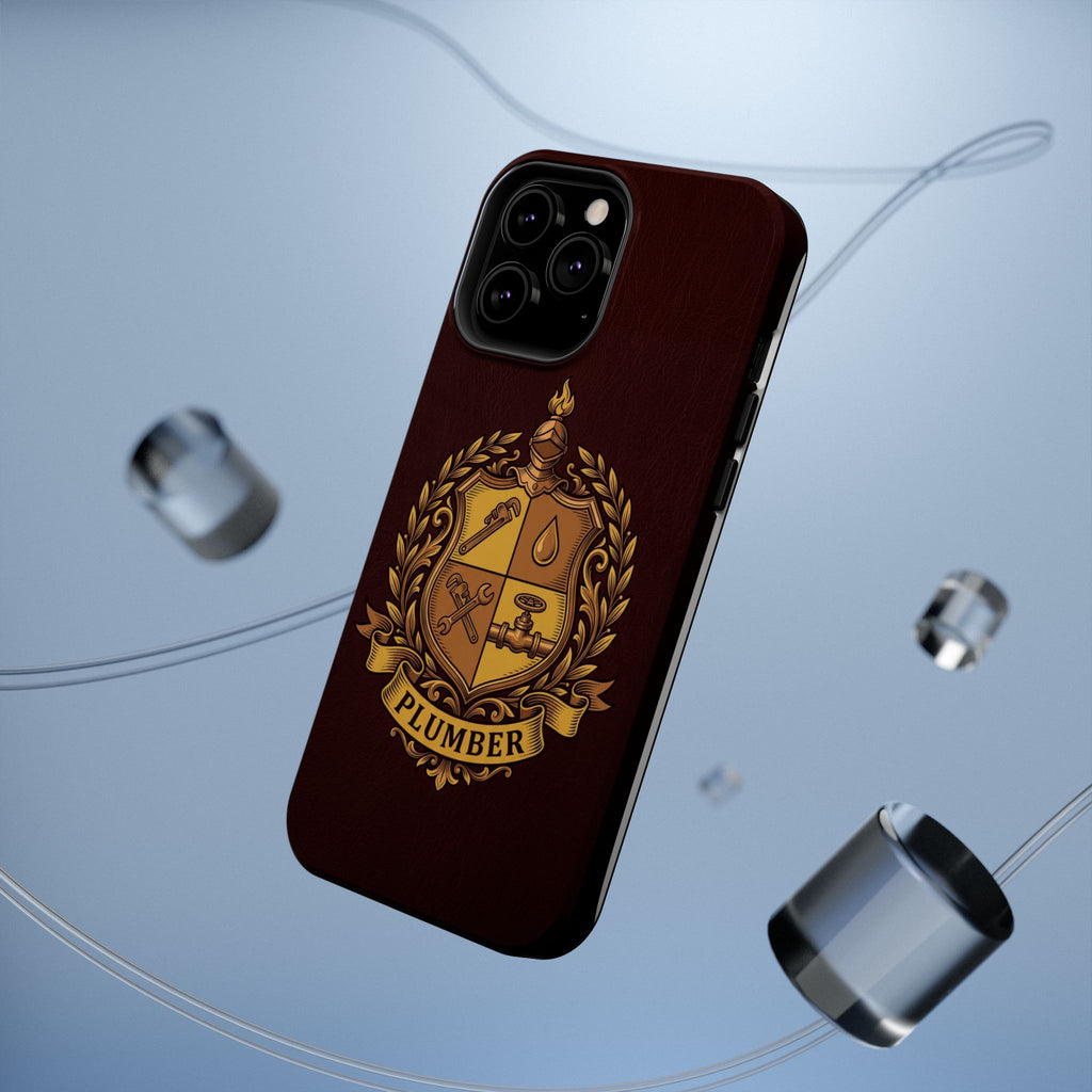 Plumber Crest Phone Case — Heraldic Shield Wireless Charging Cover