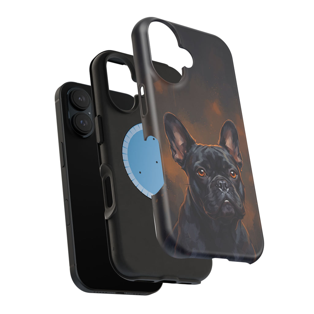 French Bulldog Portrait Phone Case — Impact-Resistant Wireless Charging Cover