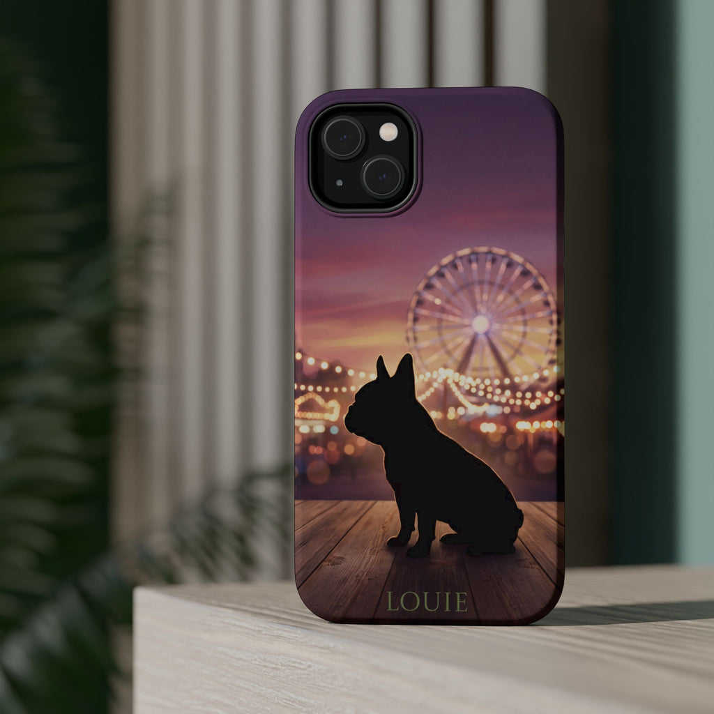 Personalized French Bulldog Carnival Nights Phone Case — Wireless Charging Cover