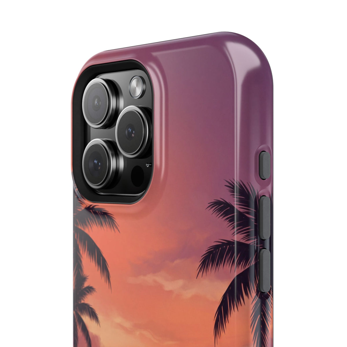 Personalized Dachshund Tropical Beach Sunset Phone Case — Wireless Charging Cover