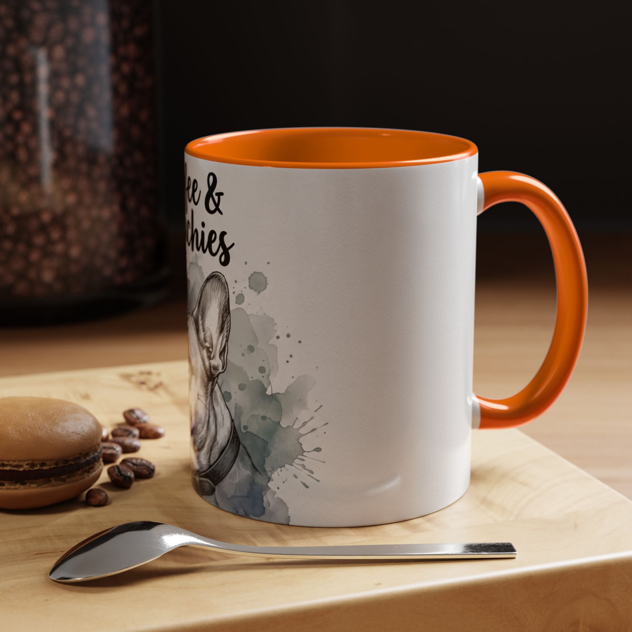 Coffee & Frenchies Mug | French Bulldog Lover Gift | Watercolor Dog Mug
