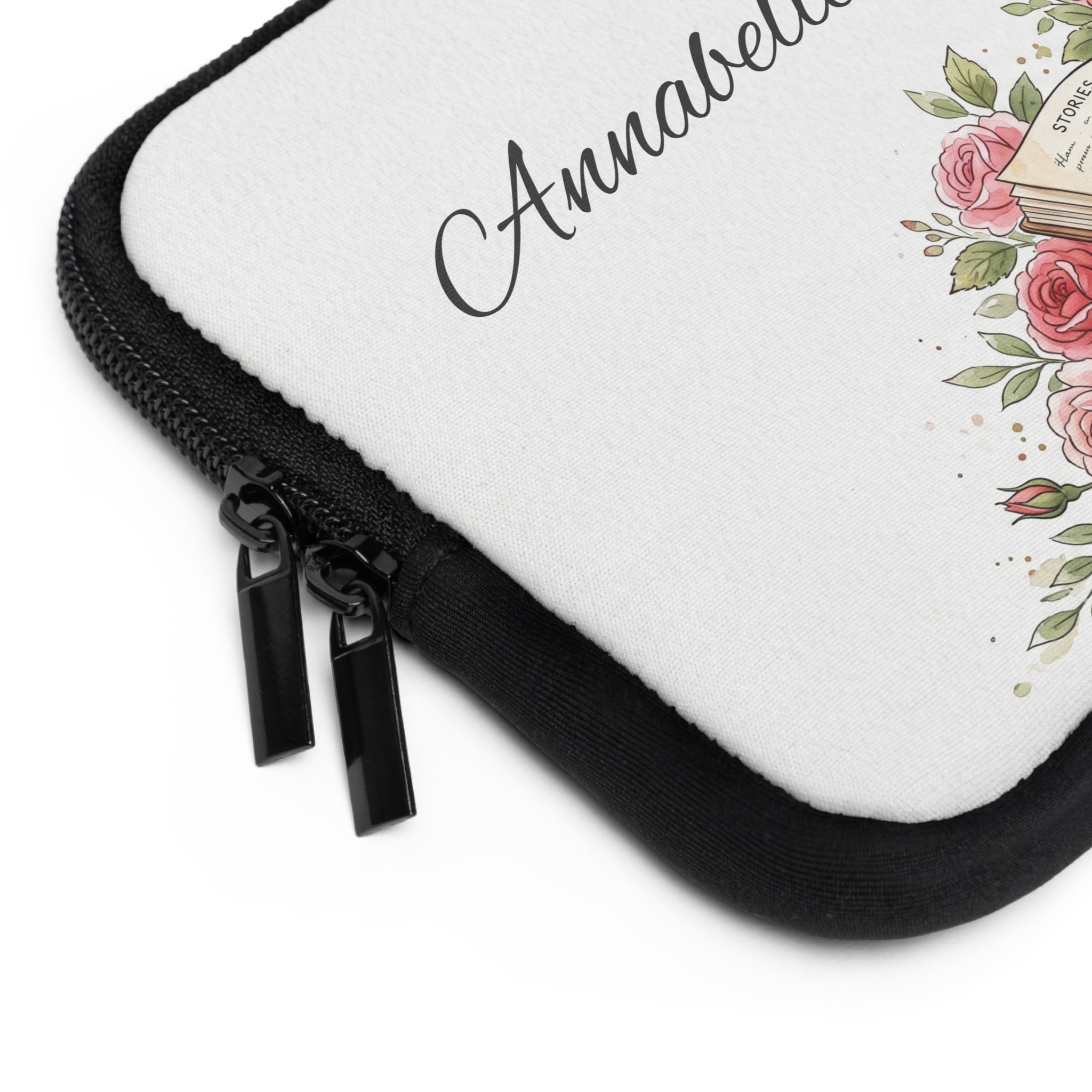 Personalized Teacher Laptop Sleeve | Custom Name Floral Watercolor Laptop Case | Teacher Appreciation Gift