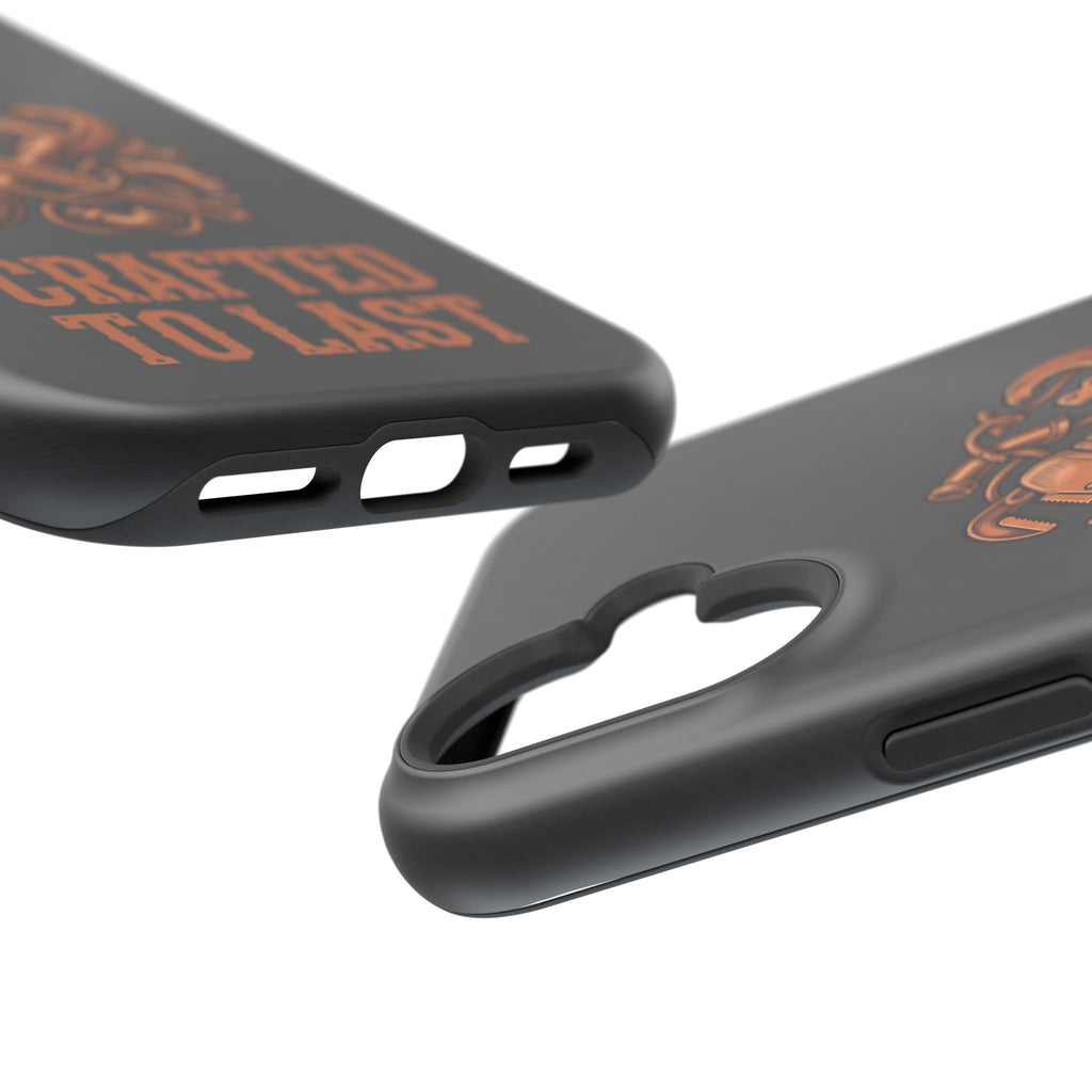 Crafted to Last Phone Case — Crossed Wrenches Wireless Charging Cover