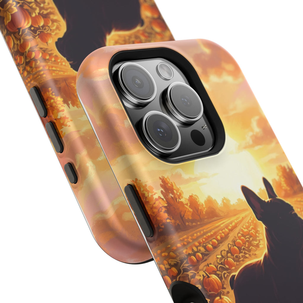 Personalized French Bulldog Pumpkin Patch Phone Case — Wireless Charging Cover