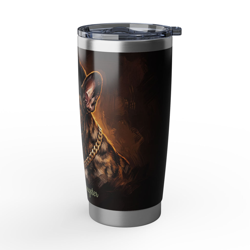 Personalized Frenchie Tumbler – Frenchie Gangster Travel Mug, Custom Name Gift