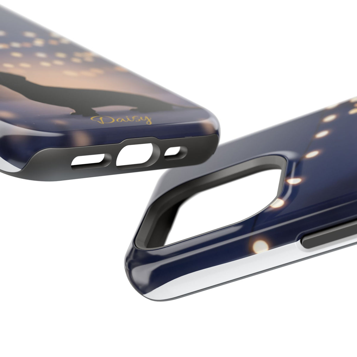Personalized Dachshund Fairy Lights Phone Case — Wireless Charging Cover