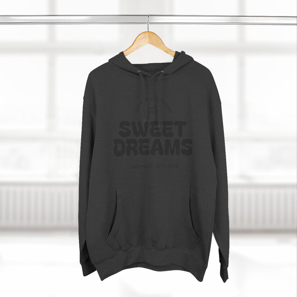 Sweet Dreams Hoodie — Cozy Fleece Pullover with Retro Script