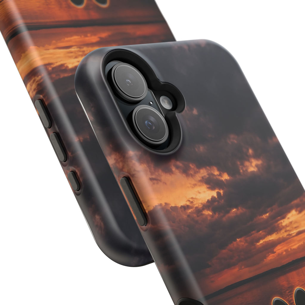 Paw Sunset Magnetic Impact-Resistant Phone Case for iPhone and Samsung Galaxy series