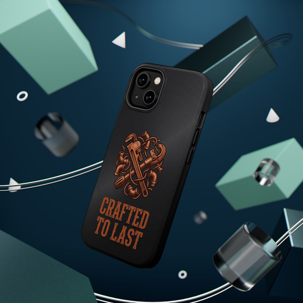 Crafted to Last Phone Case — Crossed Wrenches Wireless Charging Cover