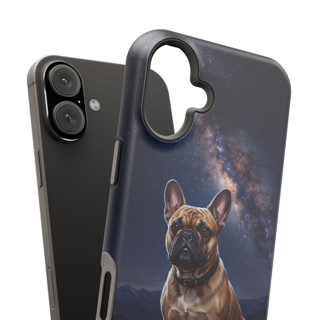 Personalized French Bulldog Starry Night Sky Phone Case — Wireless Charging Cover