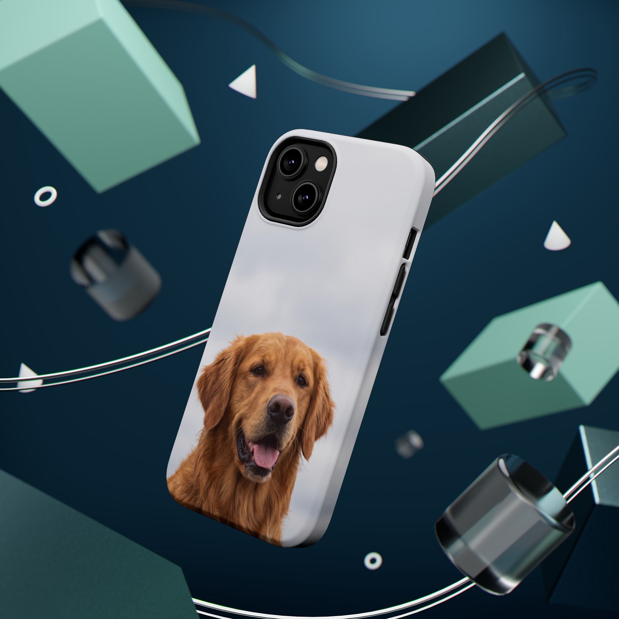 Golden Retriever Phone Case — Impact-Resistant Wireless Charging Cover
