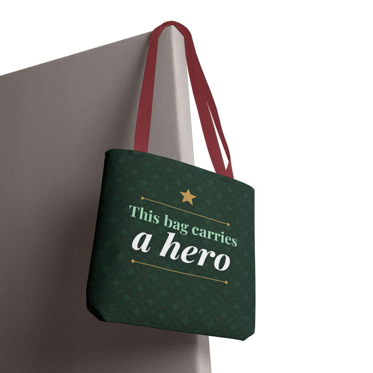 This Bag Carries a Hero Tote | Nurse Gift Tote Bag | Essential Worker Appreciation Gift | Premium Polyester Carry-All