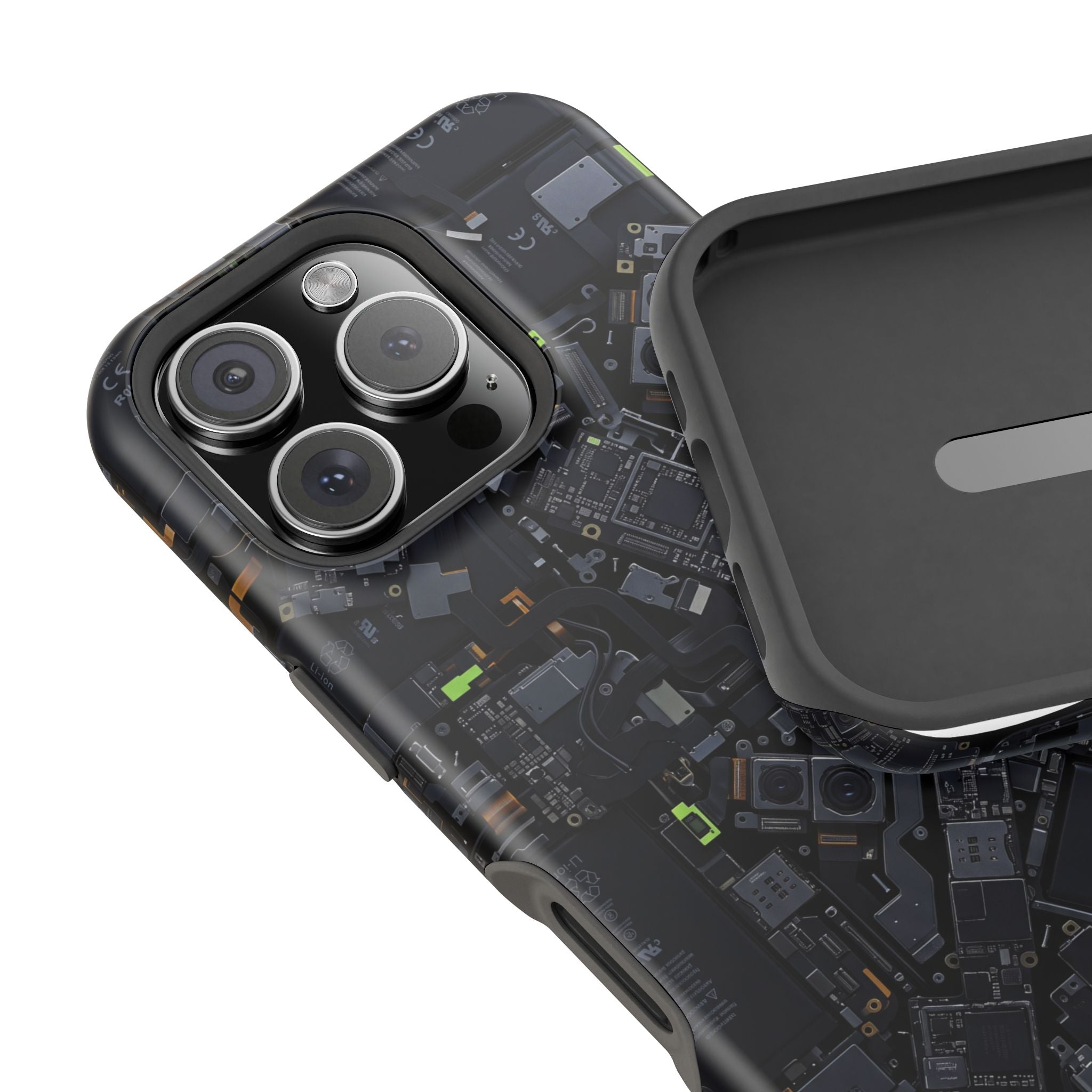Circuit Core Phone Case — Motherboard Print Wireless Charging Cover