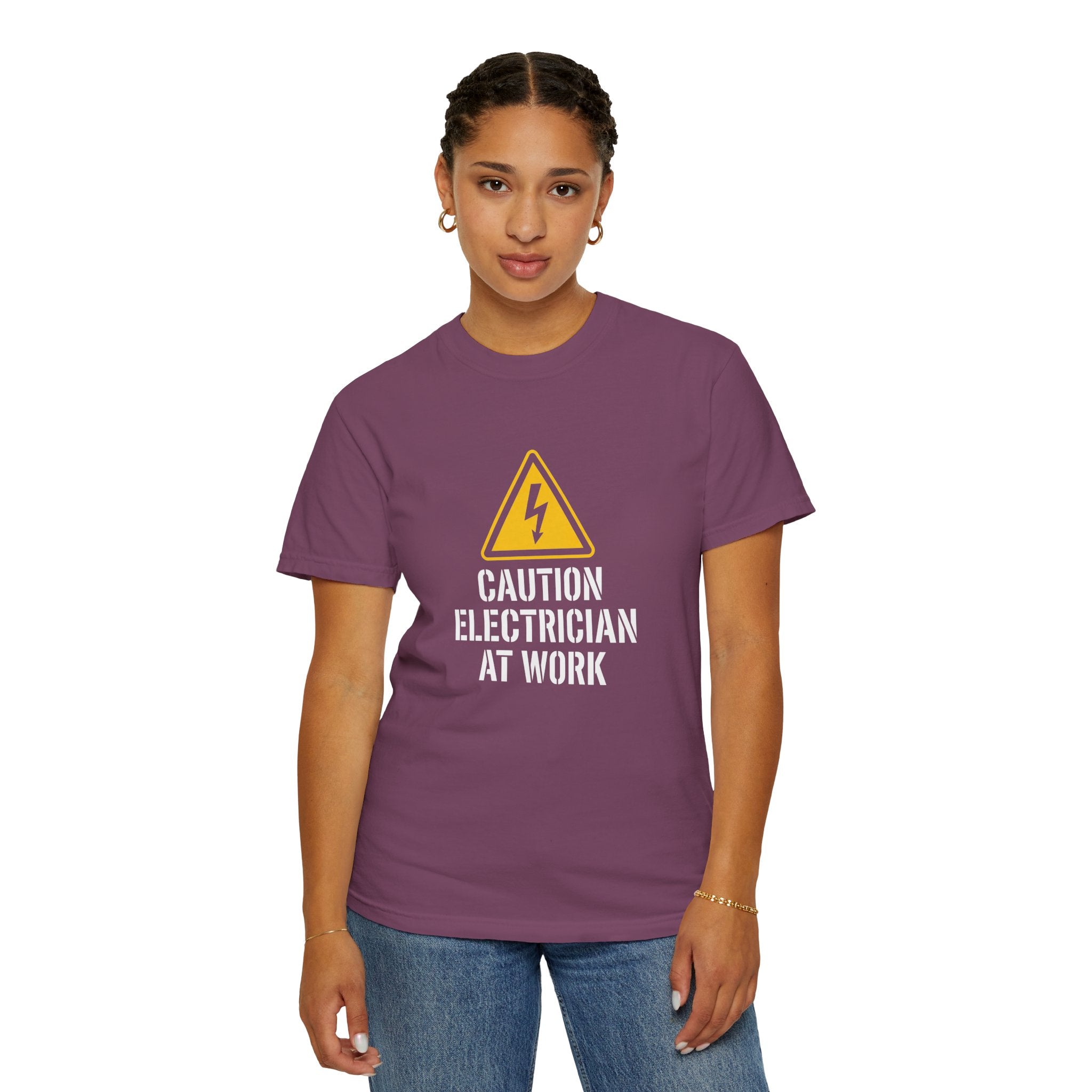Caution Electrician At Work T-Shirt