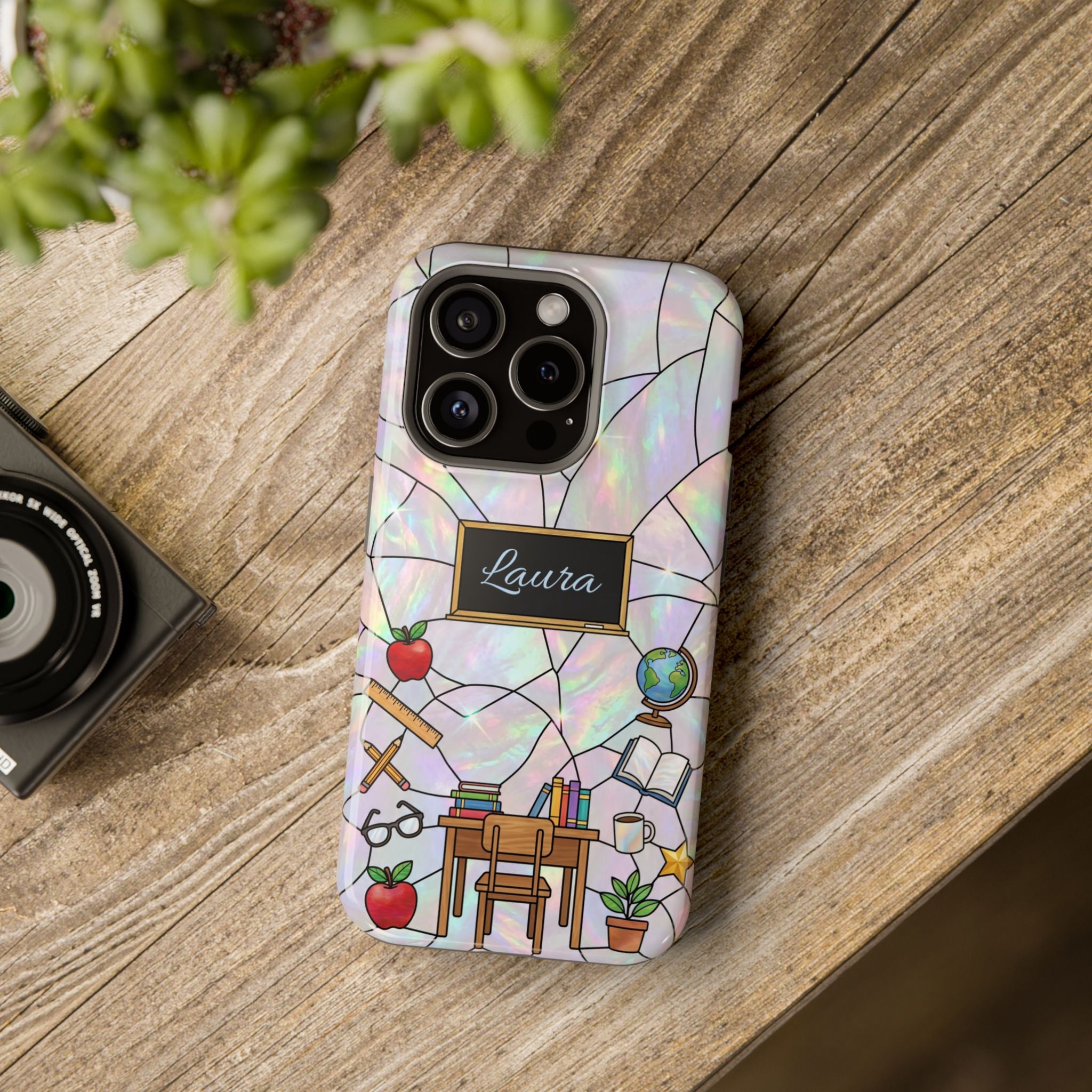 Personalized Teacher Phone Case — Impact-Resistant Wireless Charging Cover