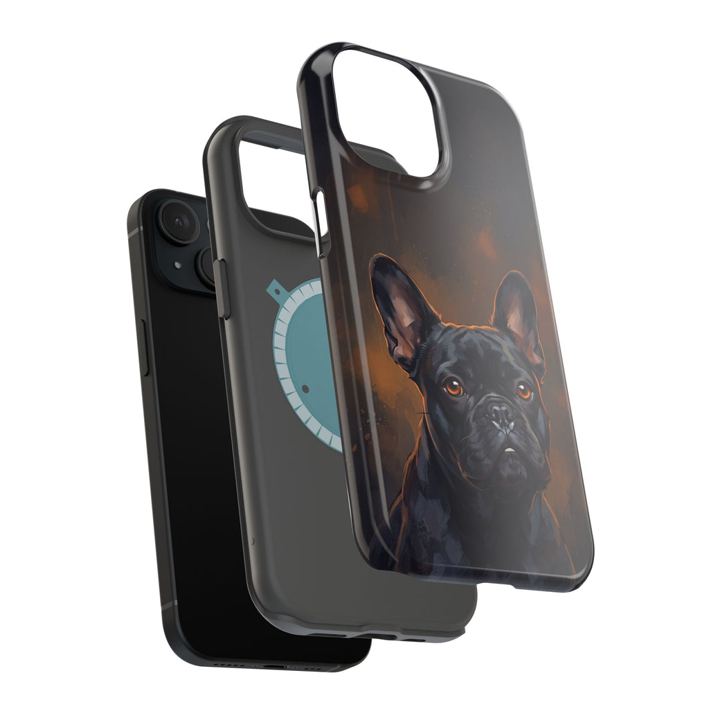 French Bulldog Portrait Phone Case — Impact-Resistant Wireless Charging Cover