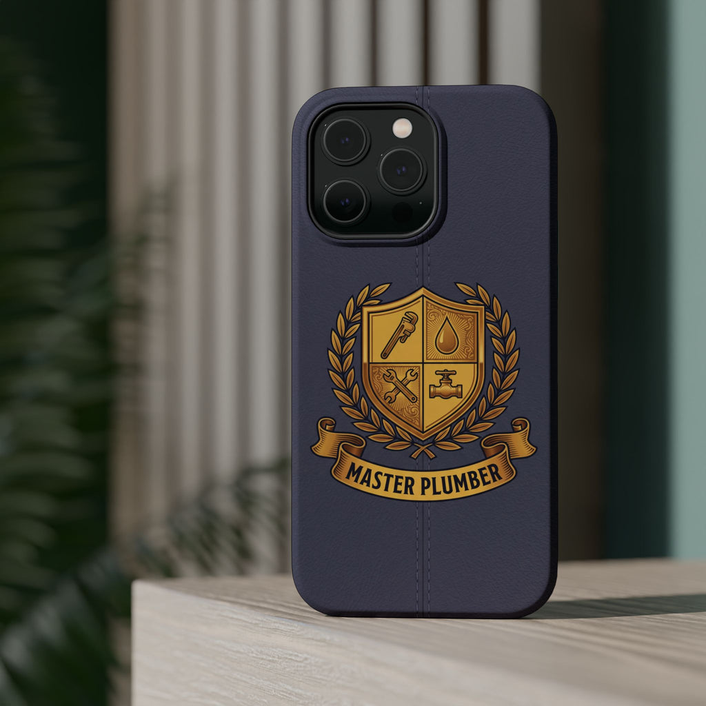 Master Plumber Crest Phone Case — Heraldic Shield Wireless Charging Cover