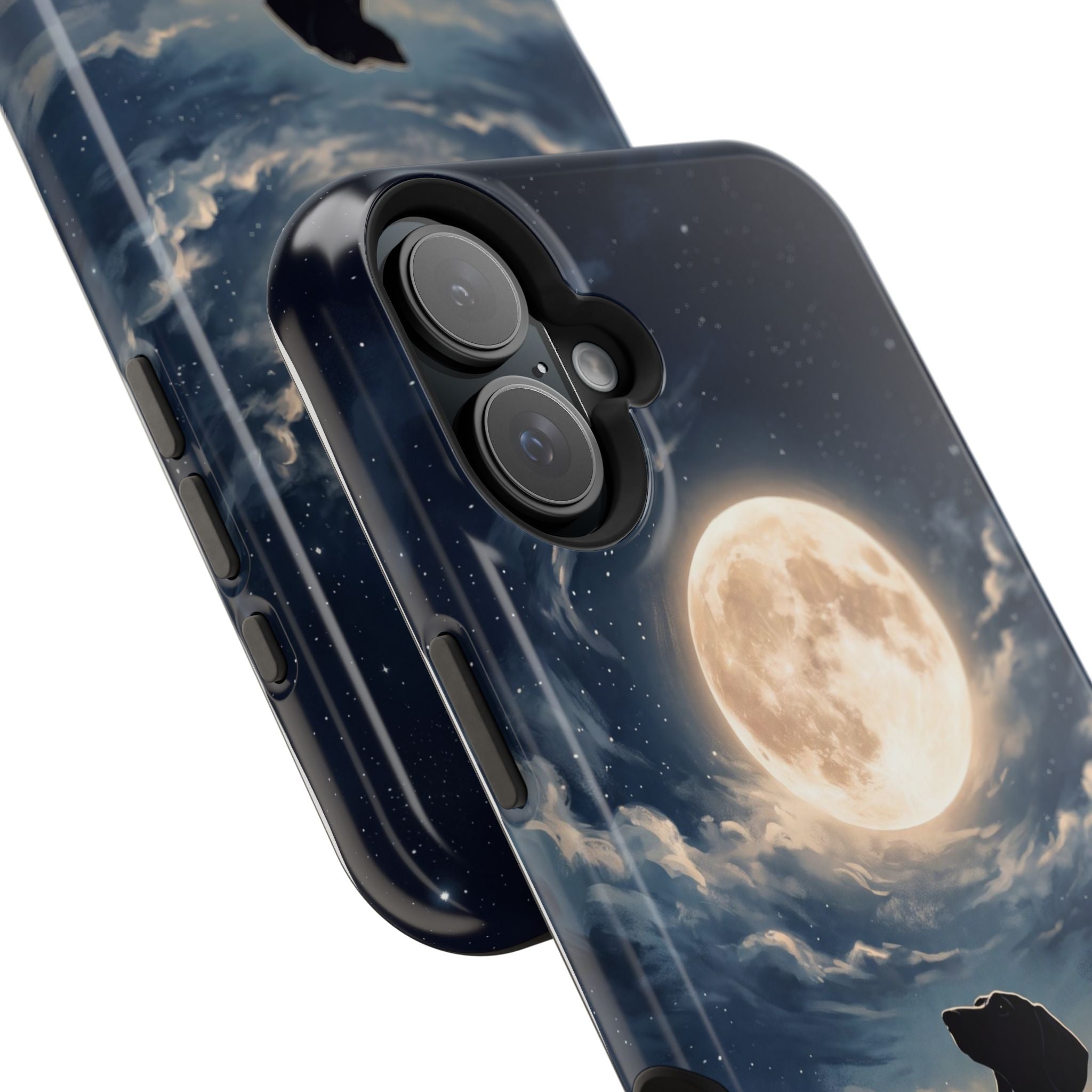 Personalized Dachshund Moonlight Phone Case — Wireless Charging Cover