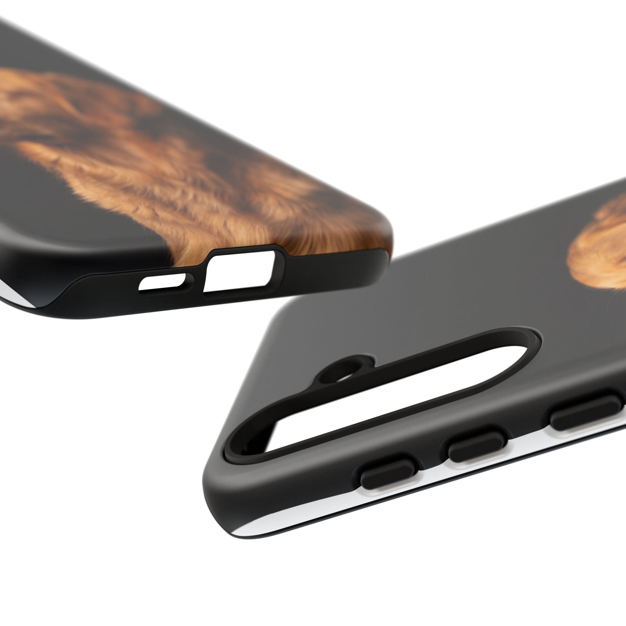 Golden Retriever Portrait Phone Case | Realistic Dog Photo on Black Background | iPhone & Samsung