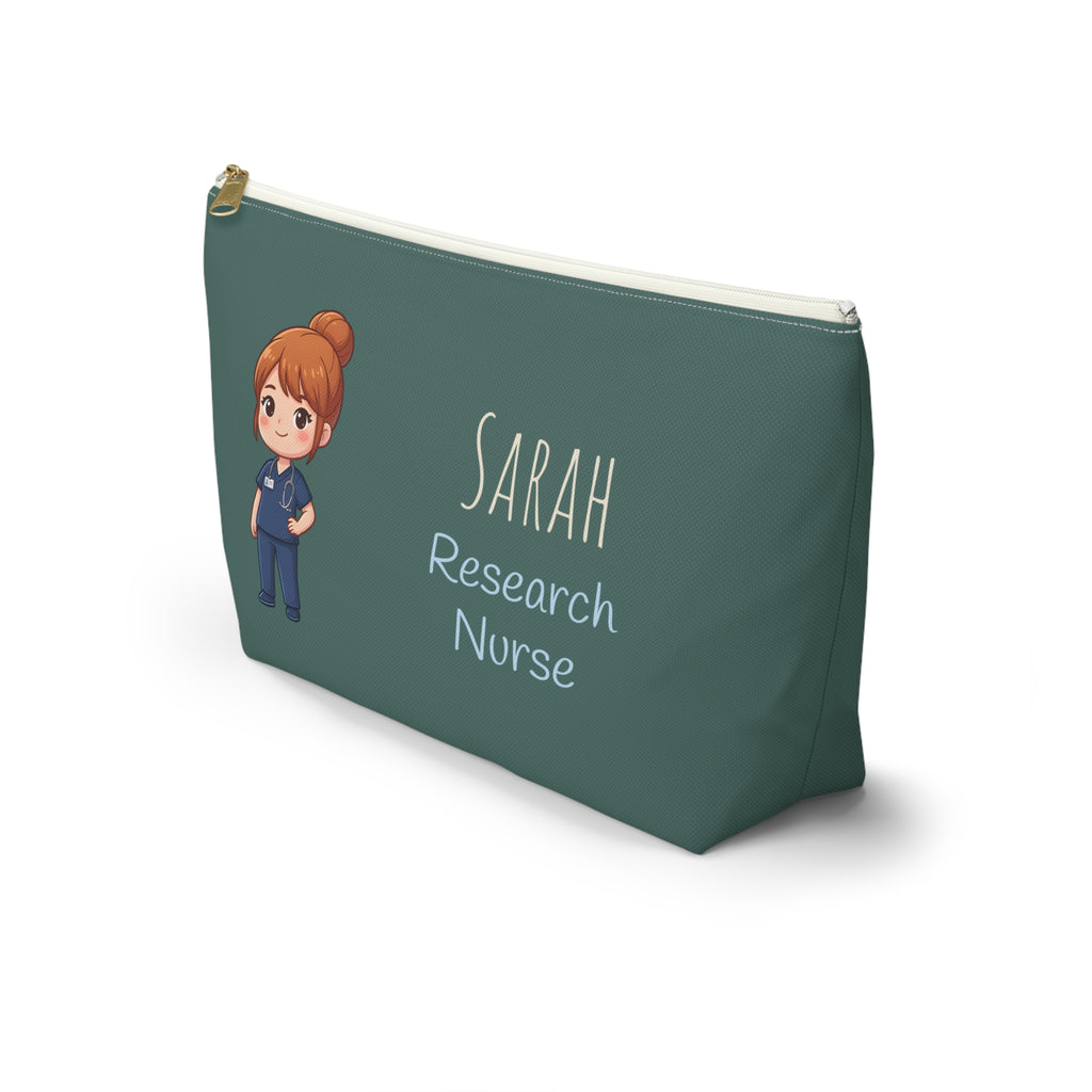 Personalized Nurse Gift Pouch | Custom Name Makeup Bag for Nurses