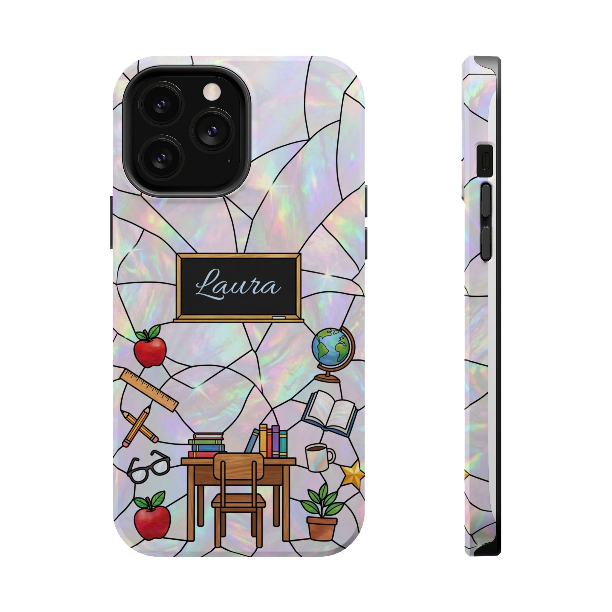Personalized Teacher Phone Case — Impact-Resistant Wireless Charging Cover