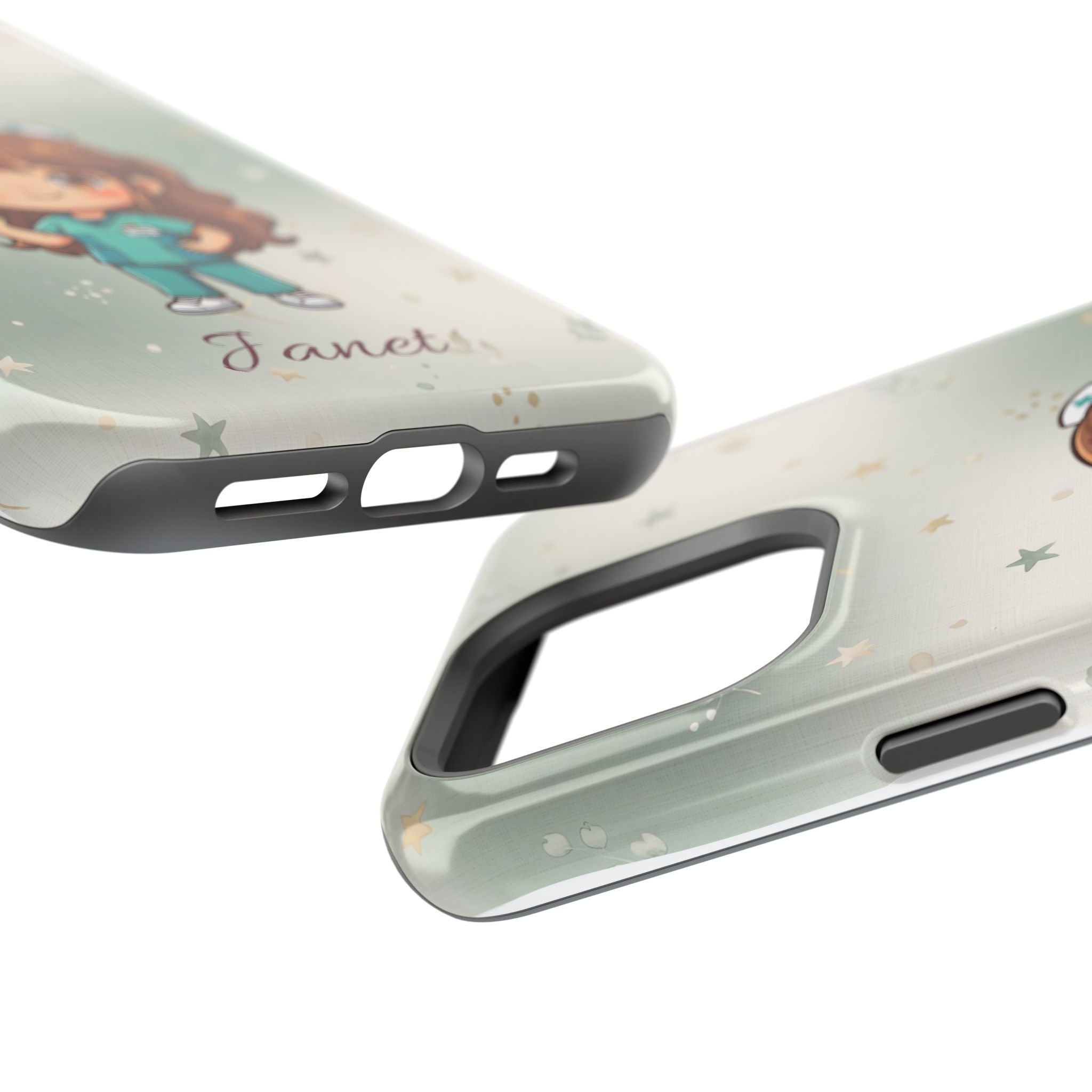 Personalized Nurse with Syringe Phone Case — Wireless Charging Cover