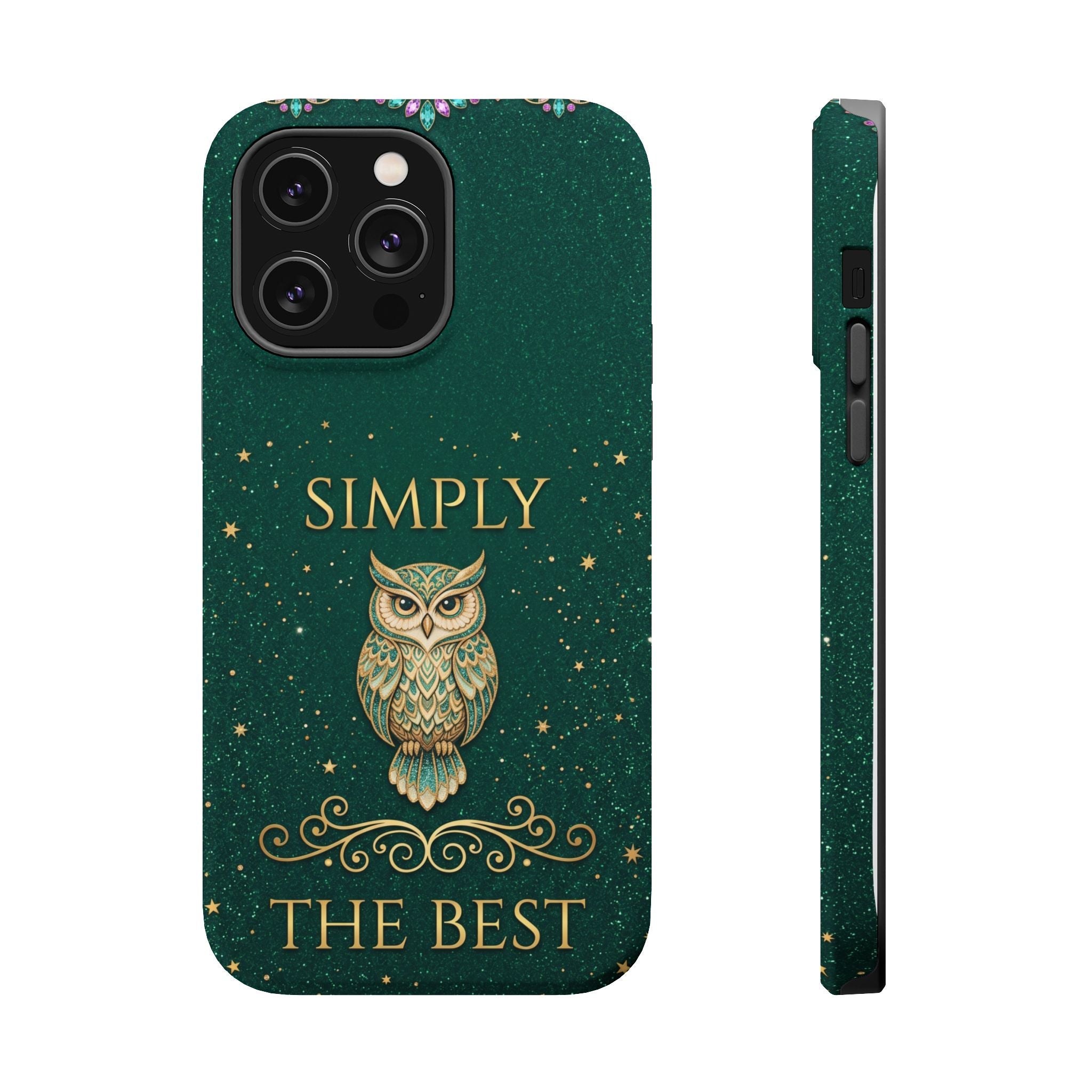 Simply The Best Wise Owl Phone Case — Wireless Charging Cover