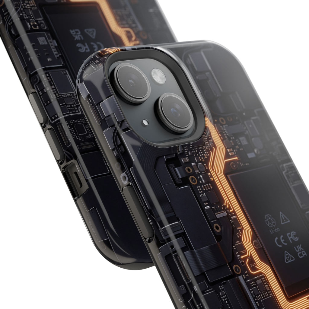Electrician Circuit Bolt Phone Case — Impact-Resistant Wireless Charging Cover