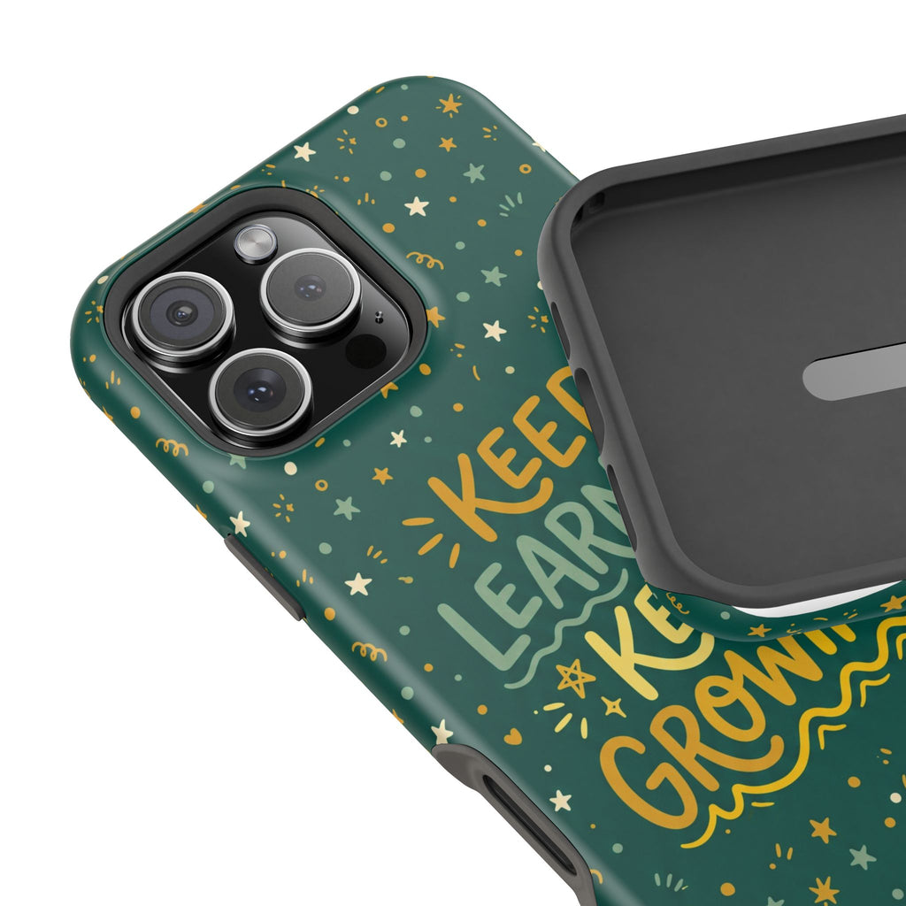 Keep Learning Keep Growing Teacher Phone Case — Wireless Charging Cover