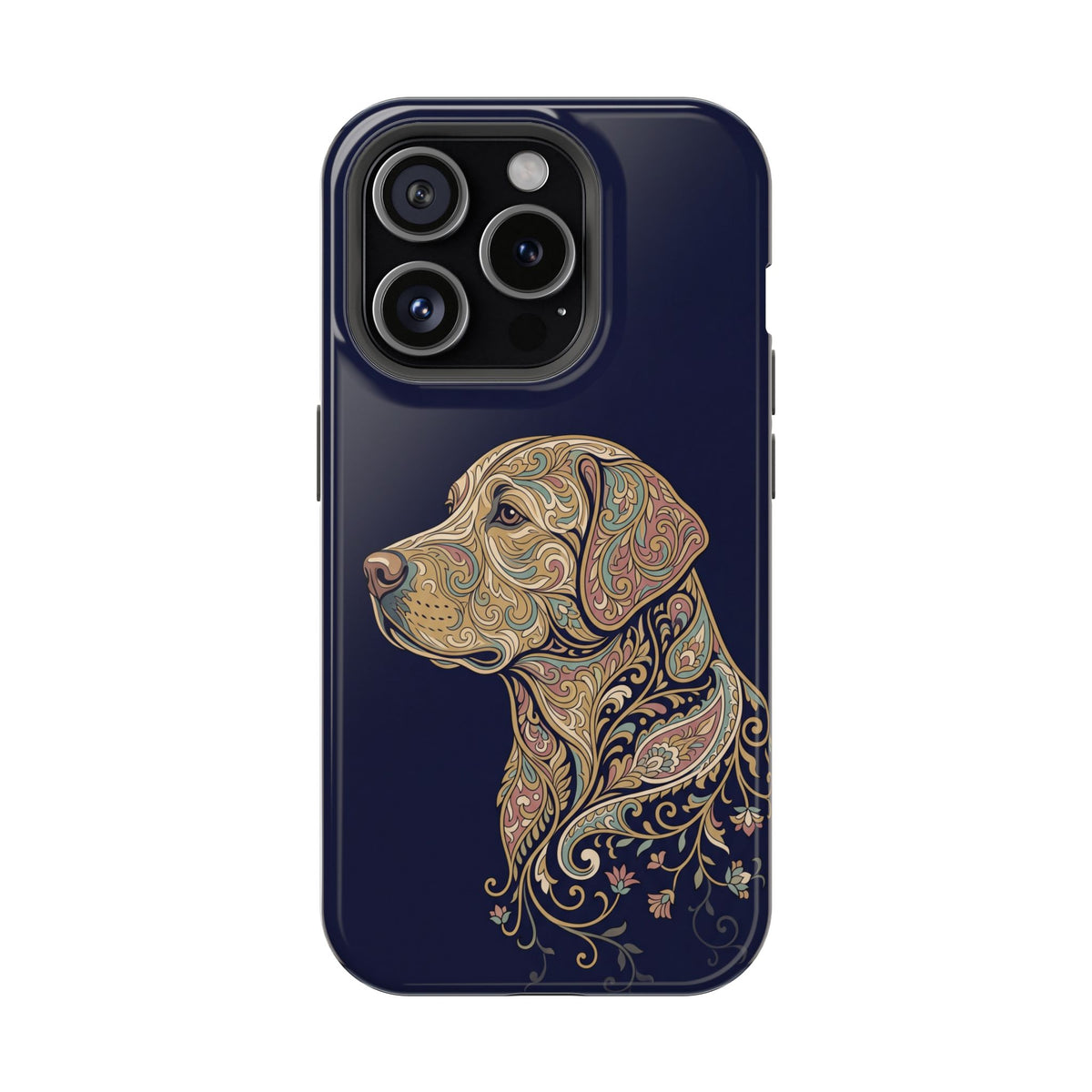 Paisley Labrador Phone Case — Tough Magnetic Case with Wireless Charging