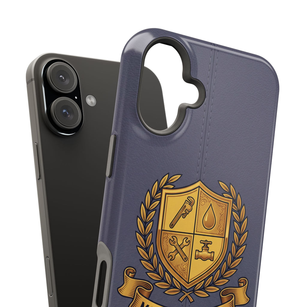 Master Plumber Crest Phone Case — Heraldic Shield Wireless Charging Cover